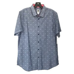HOWE “Dark Sea” Short Sleeve Button Down Shirt
